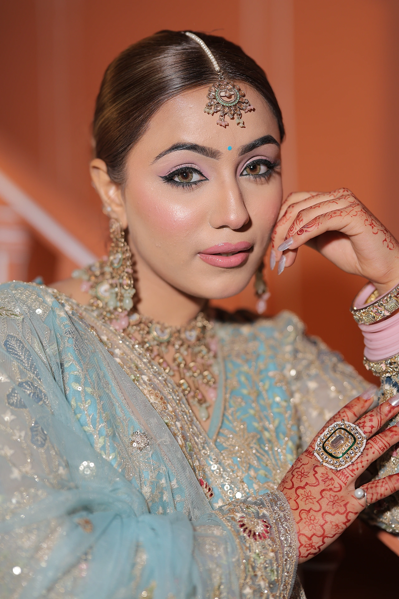 Bridal makeup look by Lovely Jaiswal