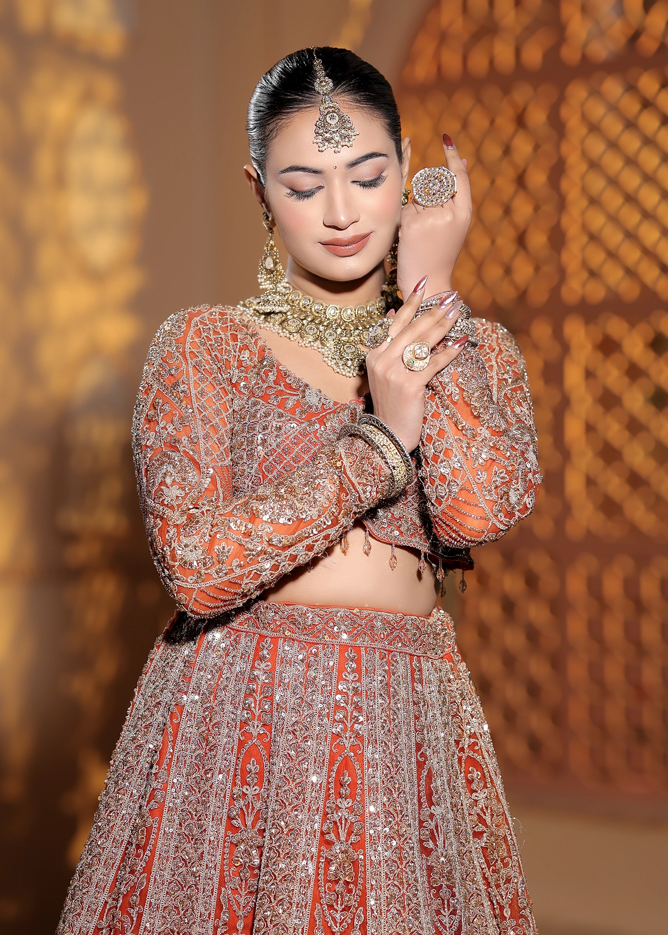 Bridal makeup look by Lovely Jaiswal