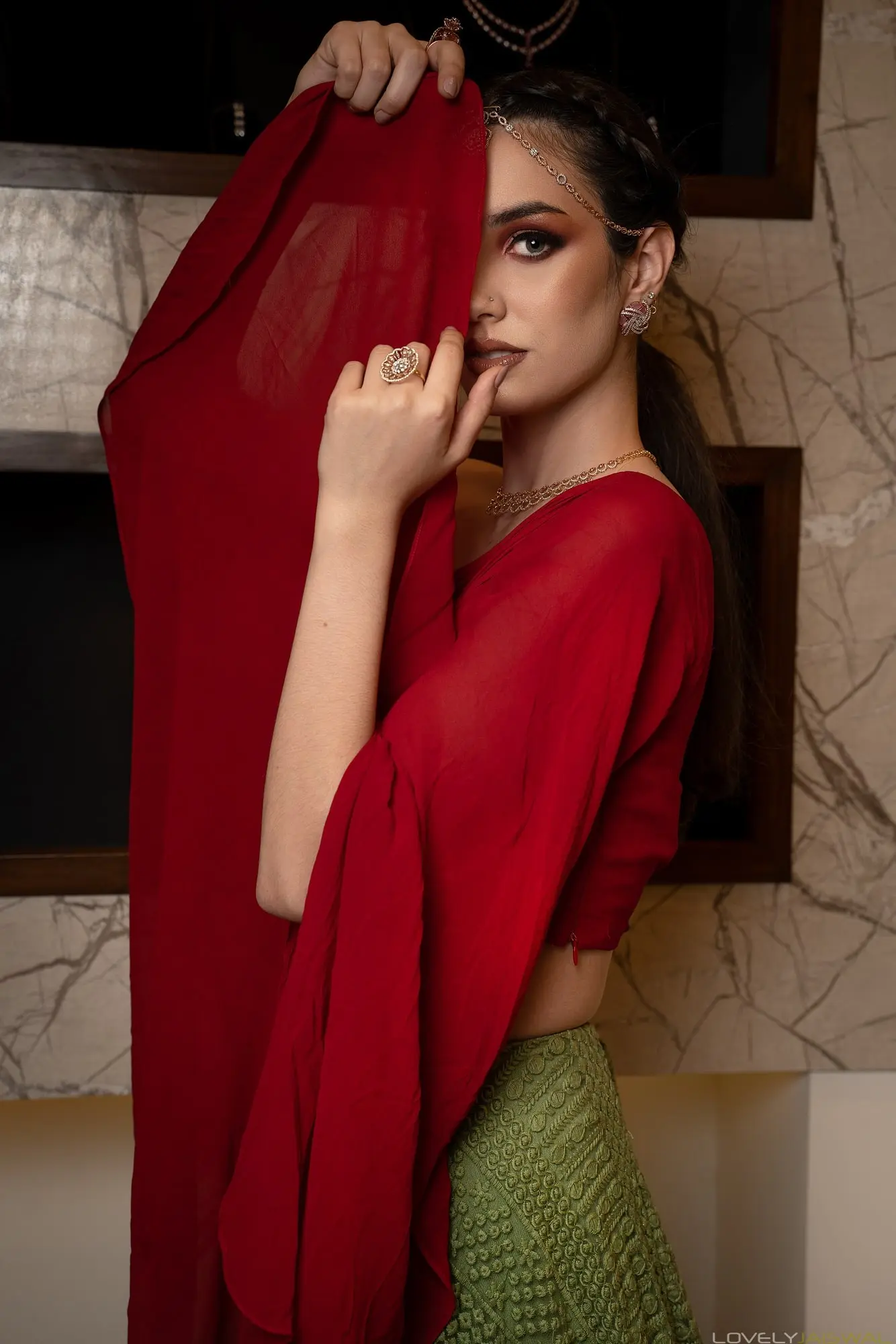 Bridal makeup look by Lovely Jaiswal