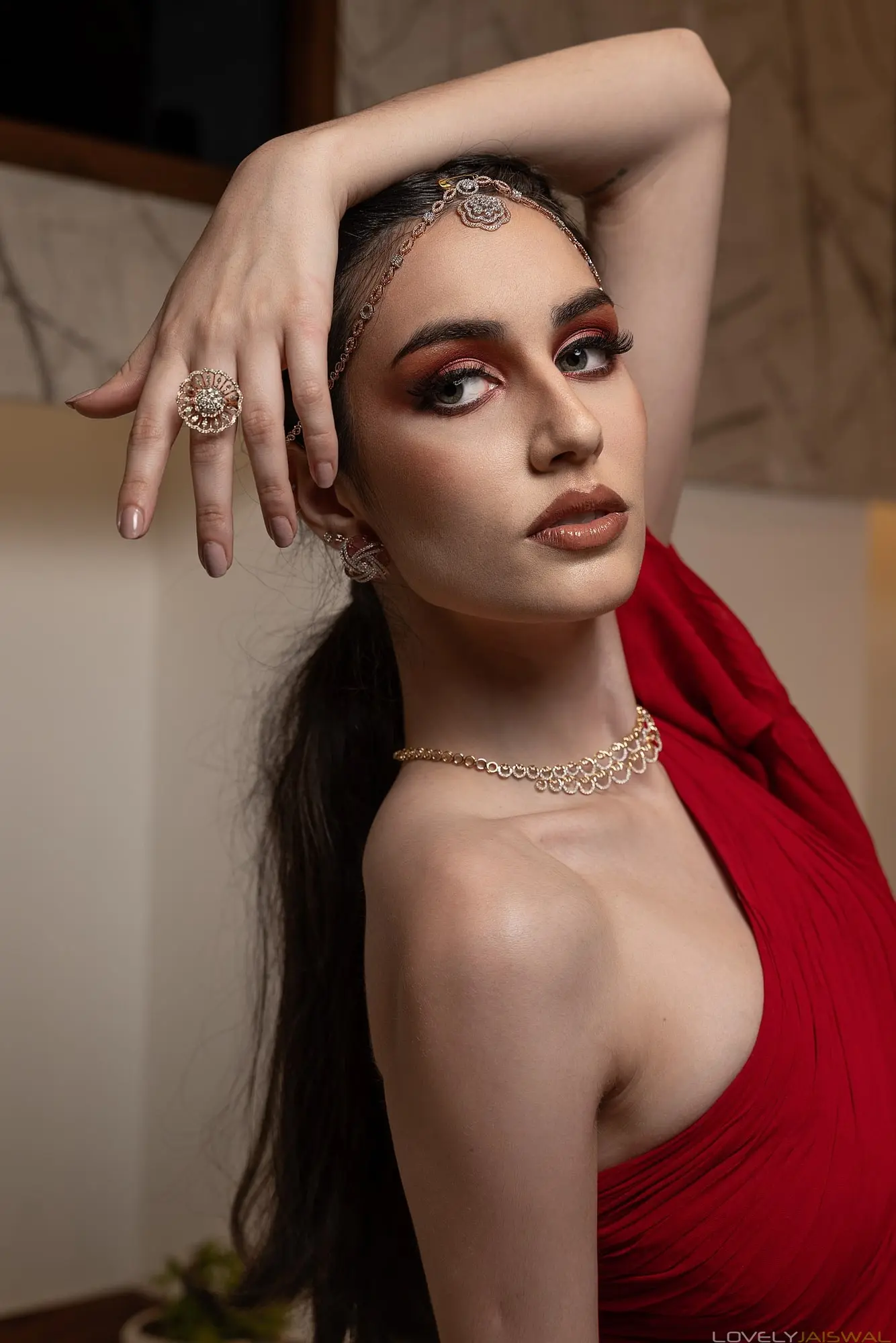 Bridal makeup look by Lovely Jaiswal