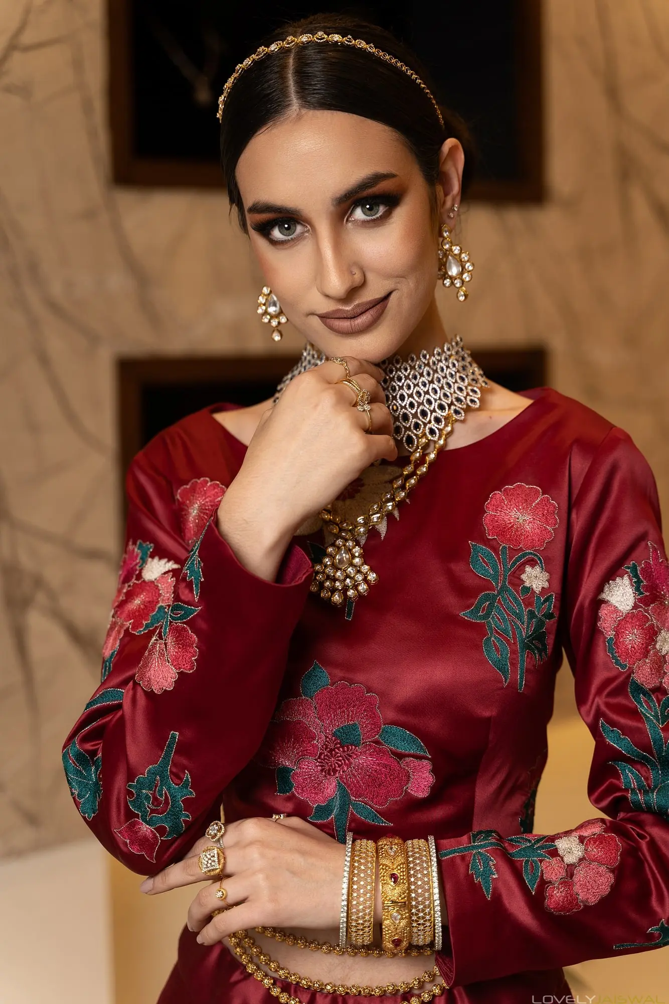 Bridal makeup look by Lovely Jaiswal