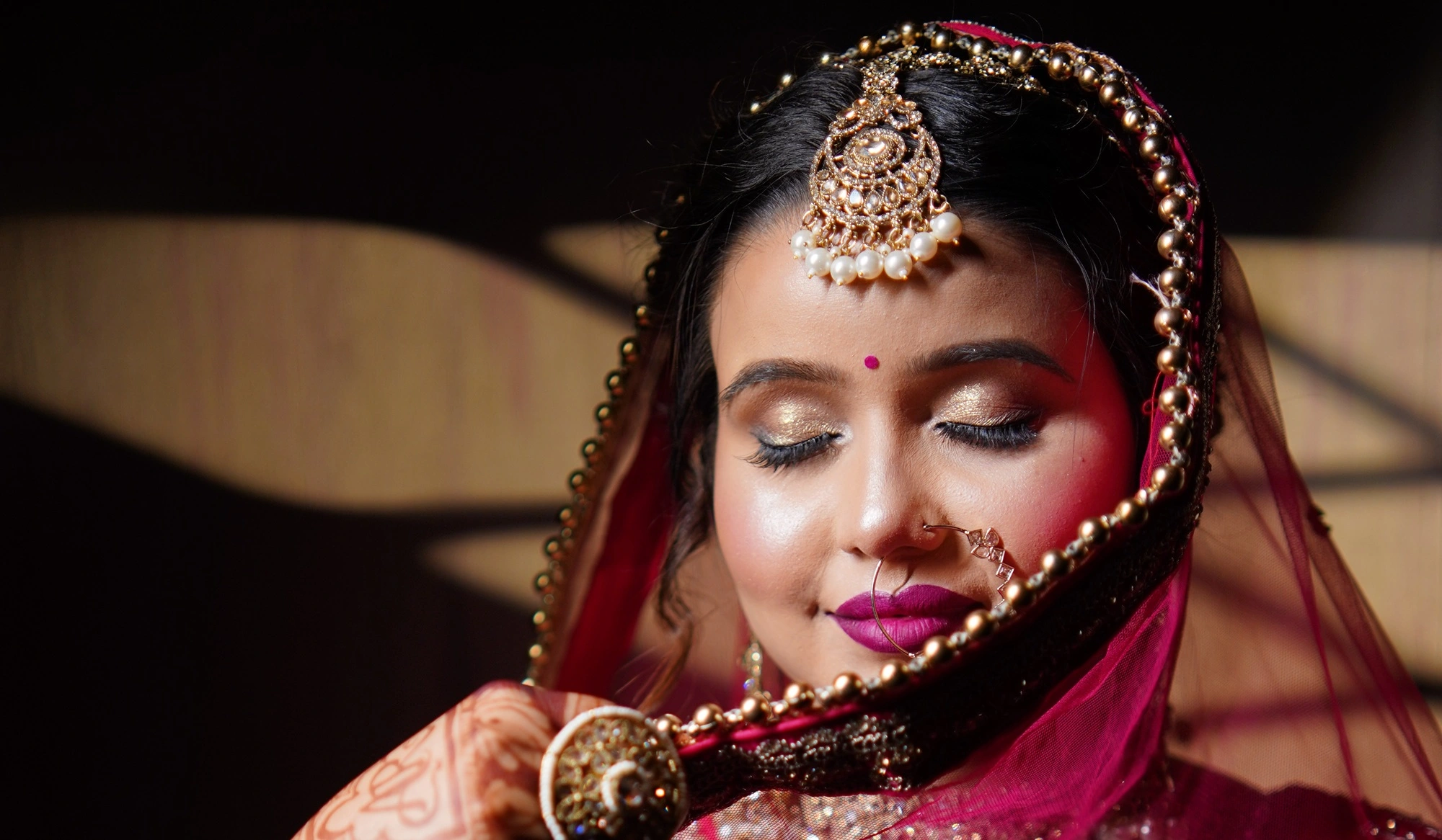 Bridal makeup background